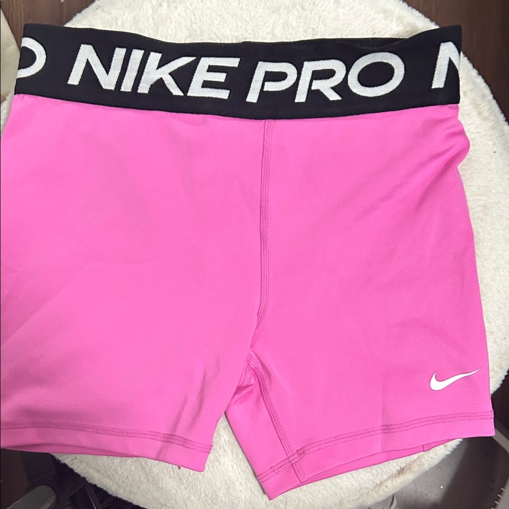 Nike Women's Athletic Shorts in Pink and Black